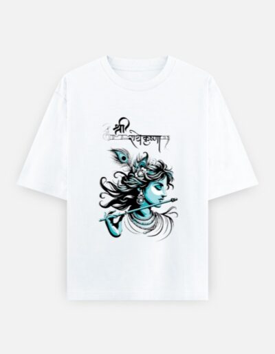 Radhe krishna Oversized T-Shirt - Image 4