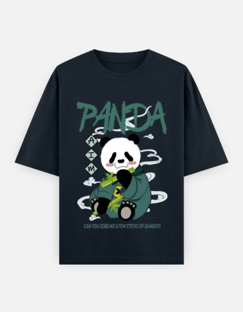 Bamboo Panda Oversized T-Shirt
