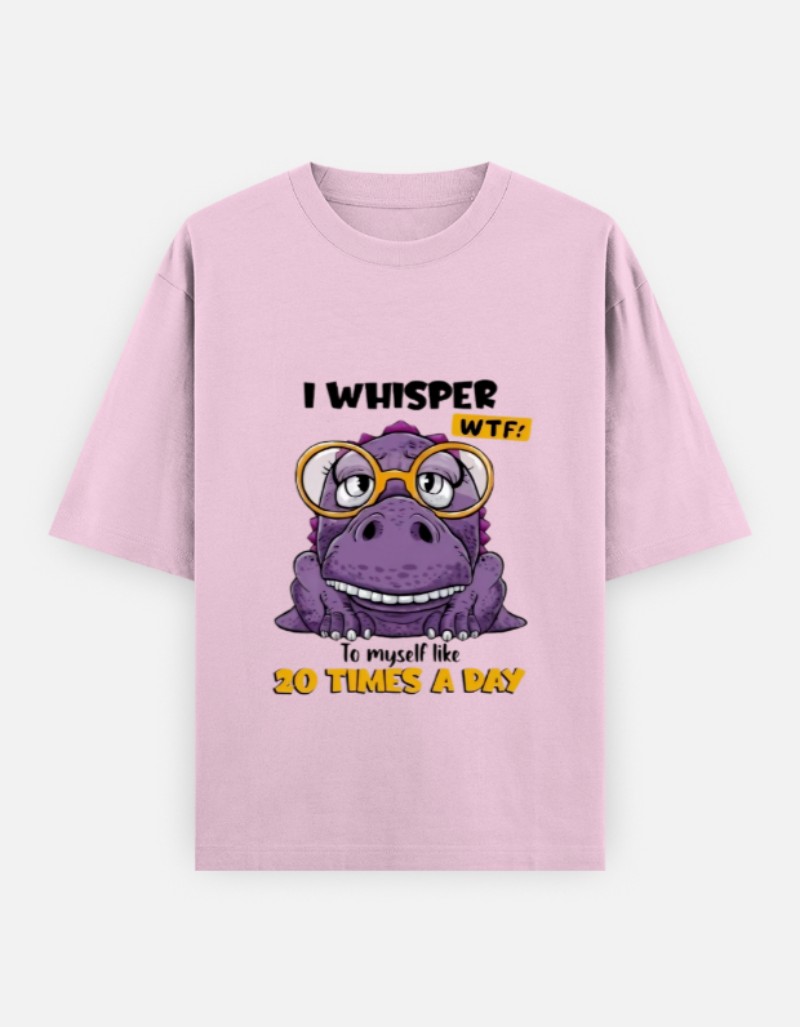 WTF Sarcastic Oversized T-Shirt